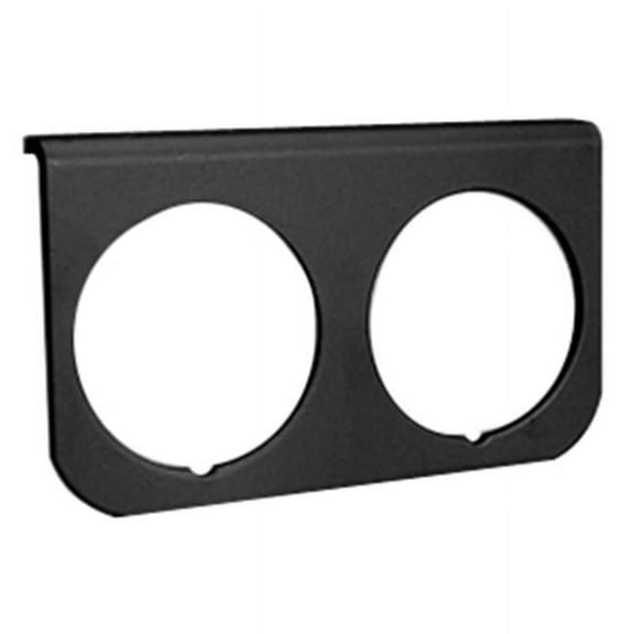 2237 Black Aluminum Gauge Panel 2 Hole