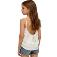 thumbnail image 4 of Mercatoo Backless Tank Top for Girls Fl111 Summer Beach Shirts Kids Loose Fit Casual Spaghetti Strap Camisole Tops Tween Cute Clothes, 4 of 5