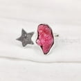 thumbnail image 3 of Natural Ruby Ring, Rough Ruby Adjustable Ring, July Birthstone, Star Stone Ring, 925 Sterling Silver, Womens Ring, Christmas, Thanksgiving, Handmade, Statement Jewelry, Raw Gemstone Jewelry, 3 of 5