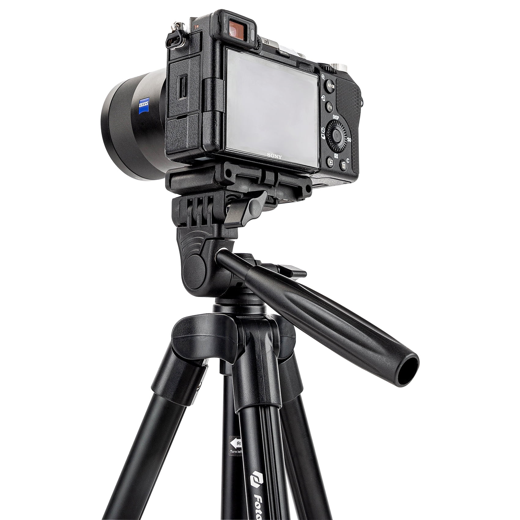 Fotopro Tripod for Camera and Phone, 48” Lightweight Aluminum Stand with 3-Way Head, Digi-3500 Plus