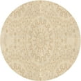 thumbnail image 1 of Ahgly Company Machine Washable Indoor Round Transitional Vanilla Gold Area Rugs, 4' Round, 1 of 7