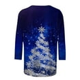 thumbnail image 4 of Women's Christmas Sweatshirts Funny Christmas Tree Print Pullover Sweater Blouses Long Sleeve Shirts Crew Neck Tops Casual Tops Comfy Fall Fashion Outfits Winter Christmas Clothes Christmas Gifts, 4 of 5