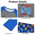 thumbnail image 6 of Beezizac Boys 2‑Piece Raglan Long Sleeve Pajama Set, Player Ready Game Controller & Mixed Sports Racing Graphic Kids Sleepwear Size 18, 6 of 7