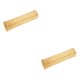 thumbnail image 1 of Moyic Malla de correas de ratán natural Suministros de hojas manuales de bricolaje para muebles de cestas Amarillo 40 cm 2piezas, 1 of 1