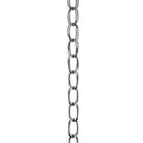 Aspen Creative 21106-71, Steel 10 Feet Heavy Duty Chain for Hanging Up Maximum Weight 50 Pounds-Lighting Fixture/Swag Light/Plant in Chrome. 9 Gauge.