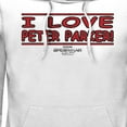 thumbnail image 2 of Men's Marvel Spider-Man: No Way Home I Love Peter Parker  Pull Over Hoodie White Large, 2 of 4