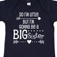 thumbnail image 4 of Inktastic So I'm Little, but I'm Gonna Be a Big Sister Girls Baby Bodysuit, 4 of 5