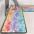 thumbnail image 2 of Kitchen Rugs Sets Of 2,Pioneer Flower Floral Print Pattern Anti Fatigue Kitchen Mat Rugs Non Slip Washable,Decorative Kitchen Floor Mats for Kitchen,Sink,Laundry,17"x47"+17"x47", 2 of 5
