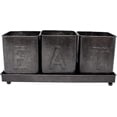 thumbnail image 3 of Boston Warehouse EAT Flatware Storage Caddy, Black Galvanized, 3 of 4