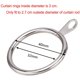 thumbnail image 3 of Anillo de Cortina de Metal de 80 Piezas para Cortinas Y Postes, Anillo de Ojal Deslizante Colgante de 32 mm de Diámetro Interior (Plateado), 3 of 8