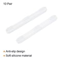 thumbnail image 3 of Uxcell Glasses Temple End Tips Eyeglass Arms Replacement Ear Sock Anti Slip Tube Sleeve Translucent 10 Pair, 3 of 5