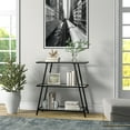 thumbnail image 4 of Henn&Hart 34" Blackened Bronze Metal/Glass Bookcase, 4 of 7