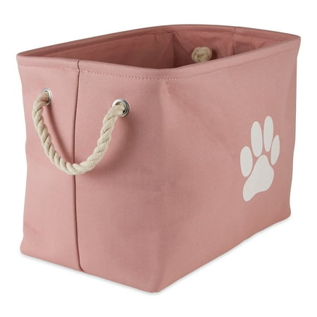 UPC: 0072456124814 | Polyester Pet Bin Paw Rose Rectangle Medium
