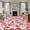 Multi, variant on 5'x8' Area Rugs, Red Strawberry Indoor Outdoor Area Rug for Living Room Bedroom, Summer Fruit Green Leaf Pink Watercolor Washable Bathroom Rugs Kitchen Floor Carpet Mats Home Decor Aesthetic