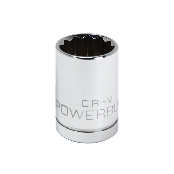 Powerbuilt 1/2 Inch Drive x 3/4 Inch 12 Point Shallow Socket - 642003