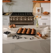 Thyme & Table 12-Cup Nonstick Muffin Pan with Reusable Silicone Baking Cups - Black