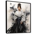 thumbnail image 2 of Designart "Asian Art Stylish Illustration II" Asian Floater Framed Wall Art Print, 2 of 7