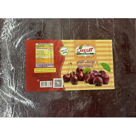 Goldis/Sour Cherry Fruit Leather Large With Pulp 400 grams (Lavashak) 1 Piece
