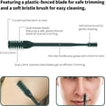 thumbnail image 4 of PrecisionGroom Nose Hair Trimmer - Dual-Ended, Portable, Safe Design | On-the-Go Grooming Solution, Manual-Powered, Quick Rinse Green x3 Pieces, 4 of 6