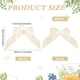 thumbnail image 2 of 50 lazos de cinta de raso beige de 5,6 cm (2,2 pulgadas), autoadhesivos, para decoración. Lazos prefabricados con cinta adhesiva de doble cara., 2 of 9