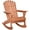 Teak, variant on Resenkos Adirondack Outdoor Rocking Chair with Slatted Back, Fire Pit Seating, Perfect for Relaxing,Gray