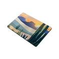 thumbnail image 3 of Creowell Cactus Mountains Sunset Bath Rug Fast Absorption Home Decor 24x16in, 3 of 5