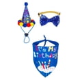 thumbnail image 1 of Pet Party Decoration Set Dog Birthday Triangle Scarf Hat Bow Tie Set, 1 of 6