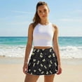 thumbnail image 5 of Xoenoiee Bee Honeycomb Print Pleated Tennis Skirt for Women with Pockets Women's High Waisted Athletic Golf Skorts Skirts Running Workout Shorts, L, 5 of 7