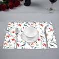 thumbnail image 2 of MKHERT Hummingbirds with Tree Braches and Pink Flowers Placemats Table Mats for Dining Room Kitchen Table Decoration 12x18 inch,Set of 6, 2 of 4