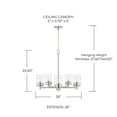 thumbnail image 4 of Capital Lighting 446851MB-532 Mason 5 Light 26" Wide Chandelier - Black, 4 of 7