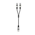 thumbnail image 1 of MYG Double Shielded Cable Metal Head 1/4 TRS 6.35mm Male to Dual FeMale Audio Cable, 1 of 9