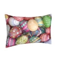 thumbnail image 2 of Fotbe Easter Eggs Pillow Cases - Envelope Closure - Luxury, Extra Soft, Cooling Pillow Covers - Wrinkle, Fade, Stain Resistant-16"x24", 2 of 9