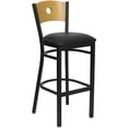thumbnail image 1 of Flash Furniture Hercules 32" Black Circle Back Bar Stool in Natural, 1 of 4
