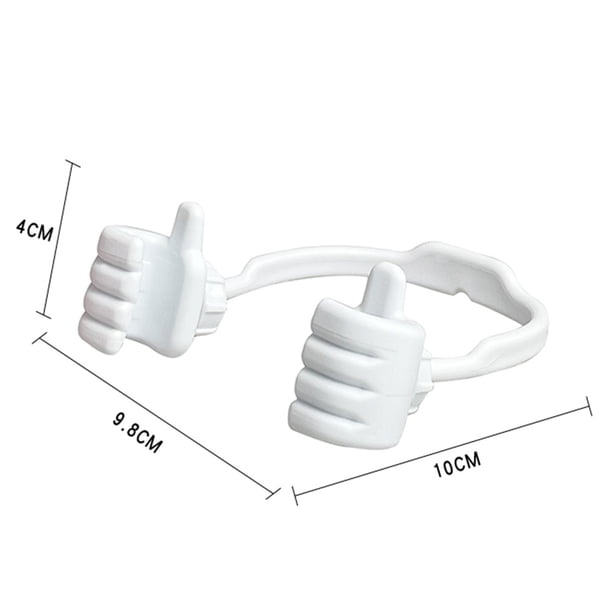 Up Lazy Phone Stand Thumbs 360 Rotación Ajustable para iPhone iPad Blanco