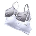 thumbnail image 2 of Piuwrlz Big Girls Chest Underwear Teen Kids Breathable Bra Printed Sports Bras Silver Size Free Size, 2 of 3