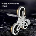 thumbnail image 5 of 2 Pcs Chariot à Trois Roulettes en Caoutchouc Naturel Roue Chariot de Courses Triangle Roues en Caoutchouc pour Déplacer les Roues, Matériau Supérieur, 5 of 5