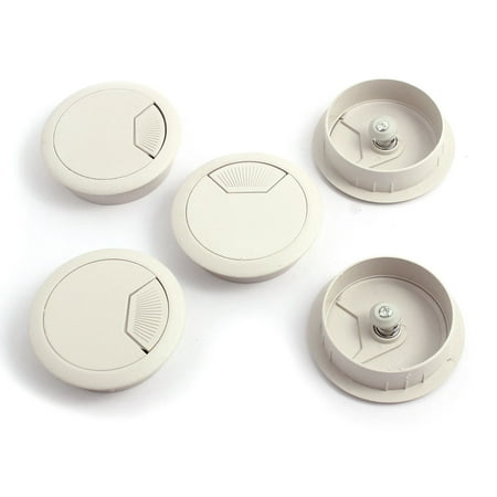 

Computer Desk Plastic Grommet Wire Cord Cable Hole Cover 50mm Dia 5pcs