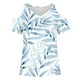 thumbnail image 4 of Camisas de Manga Corta para las Mujeres Blusa de Cuello Redondo de Impresión Casual, Top de Algodón de Imitación Ligero para el Hogar, el Uso Diario Y las Cuatro Estaciones, 4 of 4