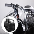thumbnail image 3 of DYNWAVECA Universal Motorcycle Lock, Tamper with two keys Padlock Fits for Wear Resistant Locking Cycling Equipment Anti Rust , Upgraded Upgraded Black, 3 of 10