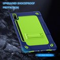 thumbnail image 4 of Hoibon for Lenovo Tab P12 Hybrid Case Lenovo Tab P12 inch 2023 TB370FU Heavy Duty Cover with Kickstand Shoulder Strap Built in Pen Holder Kids Friendly Case for Lenovo Tab P12 12.7 inch (Navy Green), 4 of 6