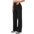 thumbnail image 3 of SLADYGLO Women Elastic Waist Front Buttons Down Multi Pockets Leisure Pants, 3 of 7