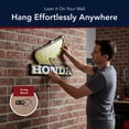 thumbnail image 3 of American Art Decor Honda Wing LED Plaque Sign - Retro Lighted Wall Decor for Man Cave, Garage, Workshop & Game Room - Classic Motorcycle Yellow Neon-Style Sign, 3 of 7