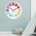 thumbnail image 4 of Reloj de pared colorido, reloj de aprendizaje, reloj señanza silencioso de Caballo Zulema reloj de pared, 4 of 8