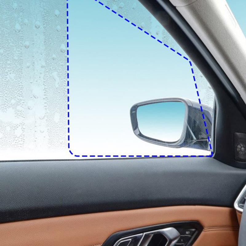 2Pcs Rainproof Car Accessories Car Mirror Window Clear Film Membrane Anti Fog~ 