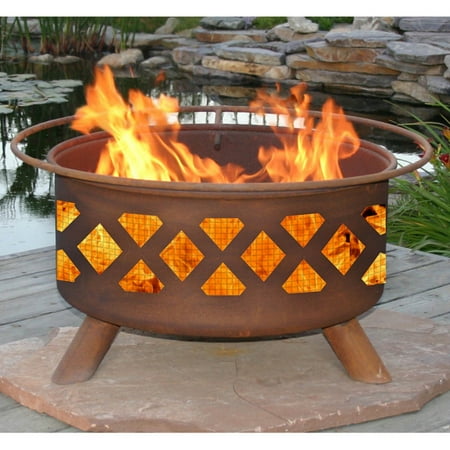 Patina Crossfire 31 Diam Fire Pit With Grill And Free Cover