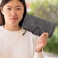 thumbnail image 4 of Minkissy Ladies Wallet PU Grey 1Pcs Bill Storage Zipper Security for School, 4 of 6