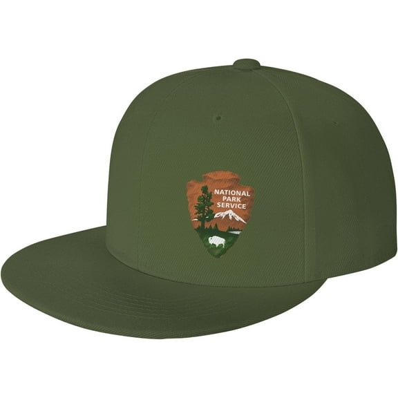 National Park Service Home Flat Brim Cap Unisex Flat Bill Baseball Cap