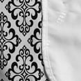 thumbnail image 4 of Damask Microwave Oven Cover, Classic Victorian Baroque Mosaic Style Rococo Vintage Renaissance Motif, Water Resistant Organizer with Pockets Kitchen, 36" x 12", Charcoal Grey and White, by Ambesonne, 4 of 4