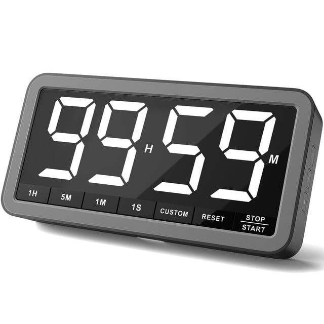Temporizador digital de cocina VOCOO con pantalla de 7,8 pulgadas y 4 alarmas