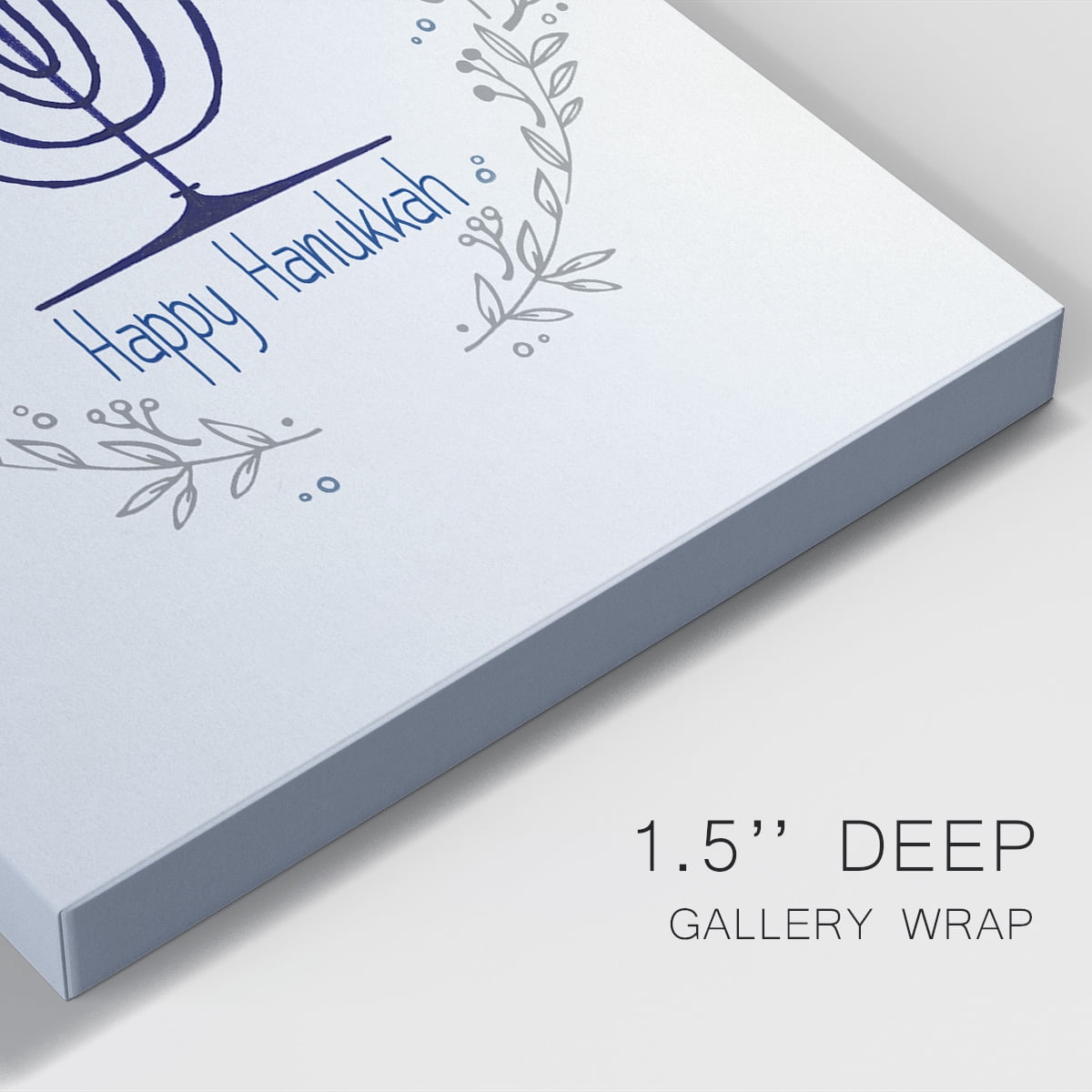 Happy Hanukkah II Premium Gallery Wrapped Canvas - Ready to Hang